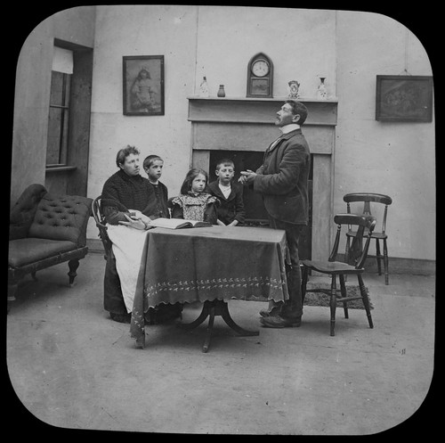 Magic lantern slide - magic,