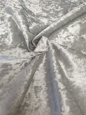 Now Reduced, Silver crushed velvet throw 2.5m x 1.4 metres.