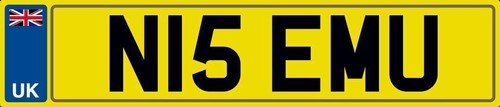 Nice initials number plate - nice,