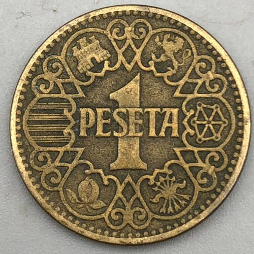 Spain one peseta - 1,
