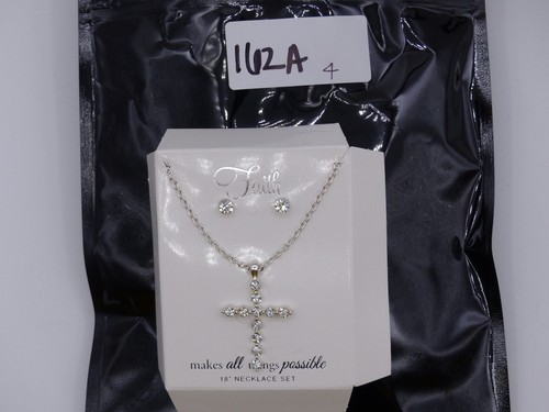 Faith bedazzeled silver cross - bedazzeled,