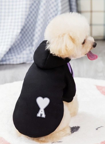 Dog puppy cat black white - black,
