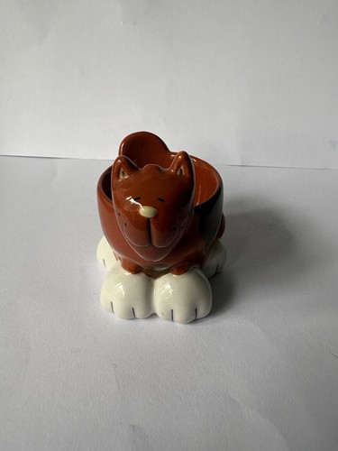 Retro egg cup dog - retro,