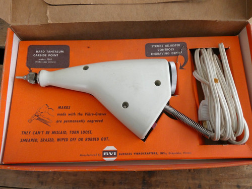Vtg burgess vibro graver - vtg, v-73