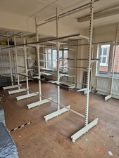 H Twin Slot Shelving 3m Clothes Rails Shelves, Brackets Freestanding Shopfitting