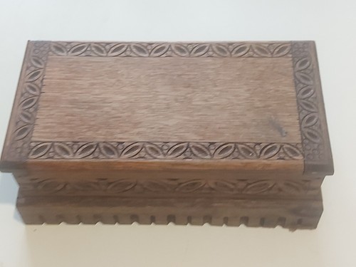Vintage carved wooden music - carved,