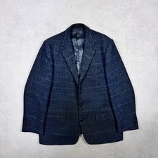 Men`s Harris Tweed Navy Wool