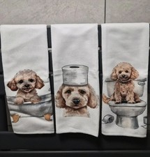 Mini Poodle Cockapoo Hand Towel Trio New Great Dog Lover Gift Xmas Present