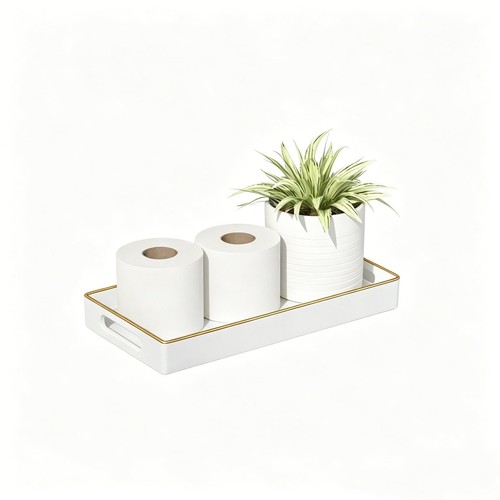 White bathroom vanity tray for - white,
