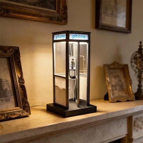 Retro mini telephone booth - mini,