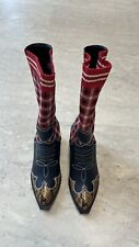 Fendi Patch-Work Cowboy' Boots Size 36 EU or 3 UK 