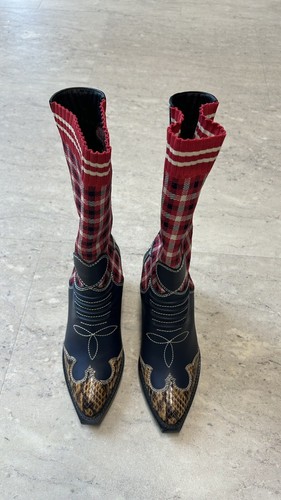 Fendi patch work - fendi, boots