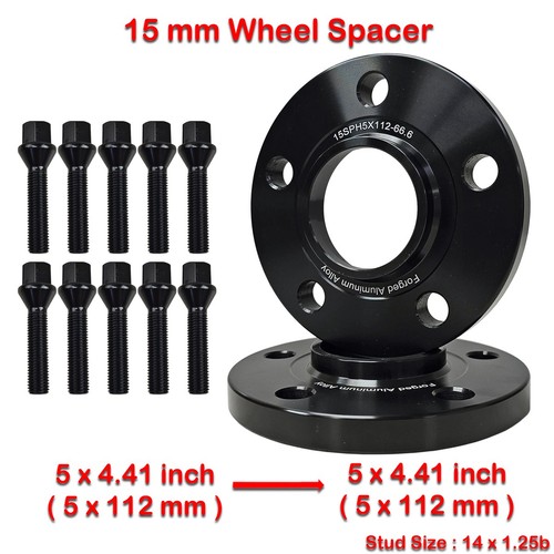 2pcs 15mm 14x1 - .25b, 5x112