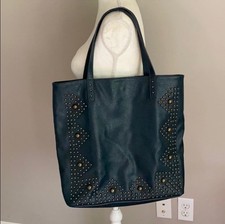 BIG BUDDHA Teal Handbag Tote