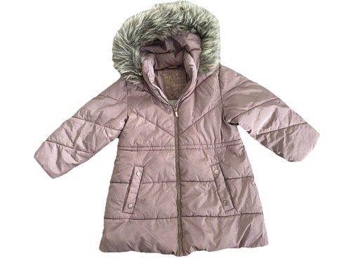Next girls pink fluffy hooded - next,