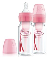 Modified Dr BROWNS 120ML Baby Bottle With Sealed Teat And Fake Milk For Reborn