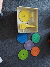 FISHER PRICE Music Box Record Player by Mattel 2014 With 5 Records Working Order