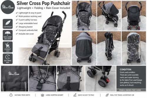 Silver cross pop stroller - cross,