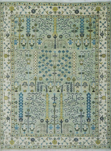 Green oushak rugs for - green,