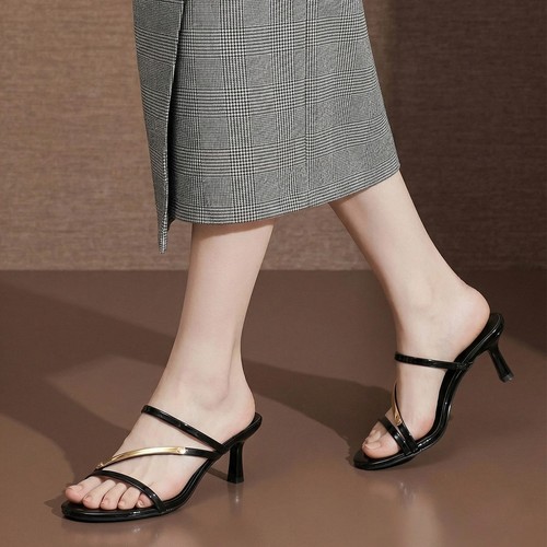 Women square toe mid heels - women,