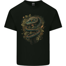 Pagan Snake in a Gothic Tree Kids T-Shirt Childrens