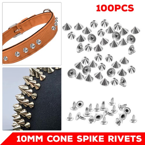 10mm metal silver - silver, punk