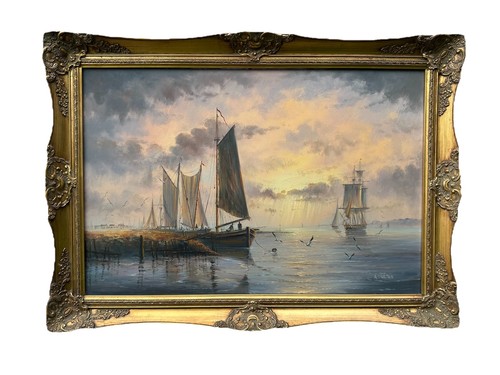 Fulton original oil painting - a,