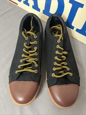 Lyle and Scott Men’s Black Canvas Shoes UK Size 9