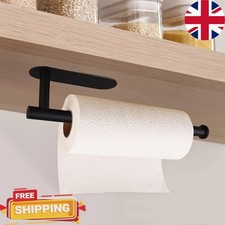 Kitchen Roll Paper Towel Holder Dispencer Cabinet Adhesive Free and Wall Mounted