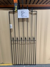 Wrought Iron Style Arched Spear Top Metal Garden Gate 810mm Wide x 1955mm High