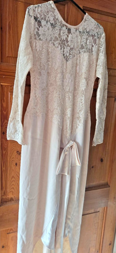 Vintage 80s wedding dress - 80s,
