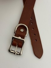 Dog Collar Western Brown Real