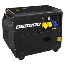 Sealey Diesel Generator 4 Stroke Engine 5000W 110/230V DG5000 