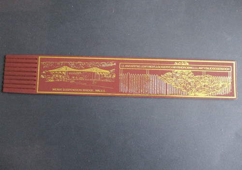 Leather bookmark - leather,