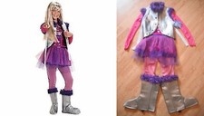 Disney Store Hannah Montana Costume Dress Set Rock Star Outfit Miley Cyrus Hanna