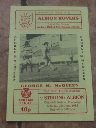 1987 albion rovers - 1987-88,