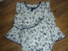 ADULT BABY 27" SHORT SISSY COTTON PLAY  DRESS PINAFORM  &  BIG PANTIES  44/46"