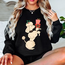 Christmas Dog Poodle Snowman