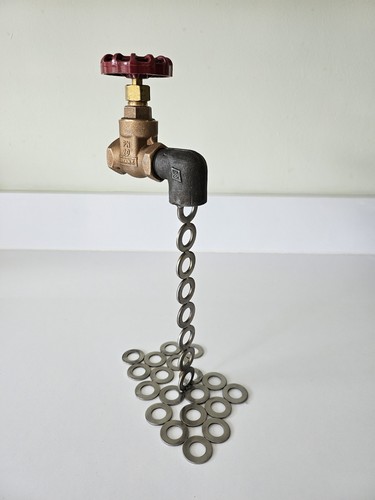 Metal art sculpture industrial - metal,