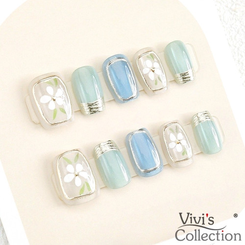 Press nails short square - on,