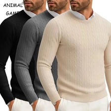 Mens Winter Sweater Slim