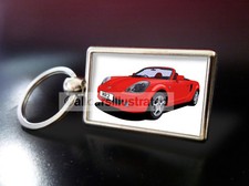 TOYOTA MR2 ROADSTER METAL KEY RING. CHOOSE YOUR CAR COLOUR.