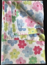 USED 1 Housewife Pillowcase Cath Kidston Stencil Flowers Multi 100% Cotton
