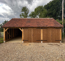 Prefab oak fronted three - oak,
