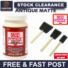 8oz ANTIQUE MATTE FINISH MOD PODGE WATER BASED SEALER GLUE VARNISH NON TOXIC