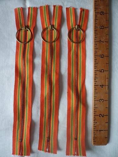 Three closed end - orange, yellow