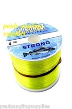 Yellow Sea Fishing Line For Beach Or Boat Reel Fluromax 4oz Bulk Spool 