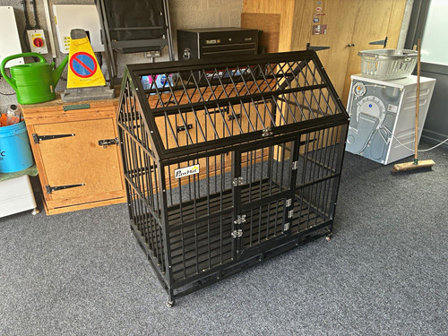 Pawhut steel dog - steel,