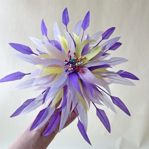 Fluffy goose feather flower - goose,