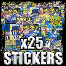 25x Mansfield Town Stickers |